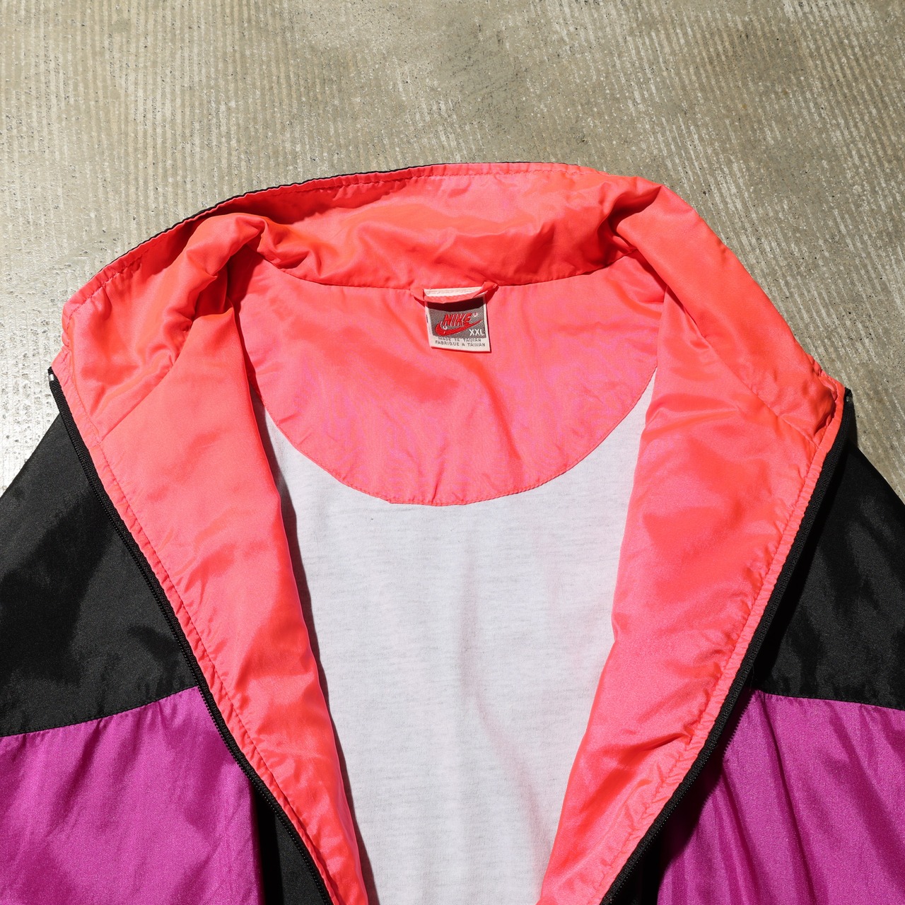 美品 2XL 80s NIKE 台湾製 ナイロンジャケット ウインドブレーカー ナイキ