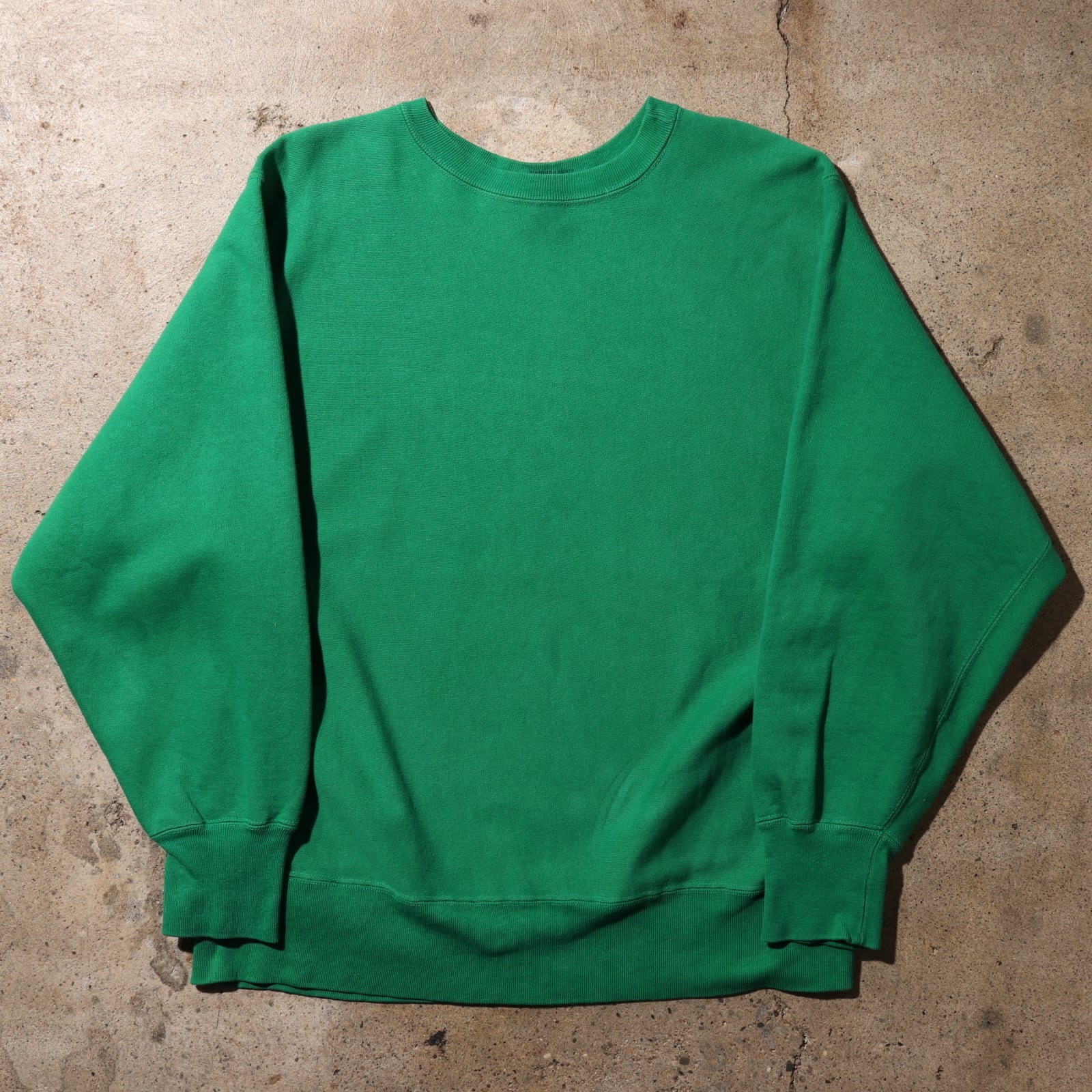 美品 80s 完全目無し L 緑 リバースウィーブ チャンピオン スウェット  