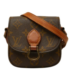 ルイ ヴィトン モノグラム ミニミニ サンクルー ショルダーバッグ M51245 ブラウン PVC レザー レディース LOUIS VUITTON 中古