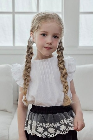 2326 frill tuck blouse / ROA