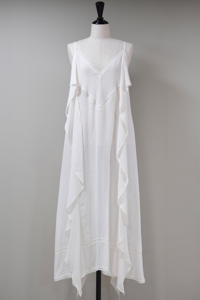 【FETICO】LACE JACQUARD CAMI DRESS -Off White-
