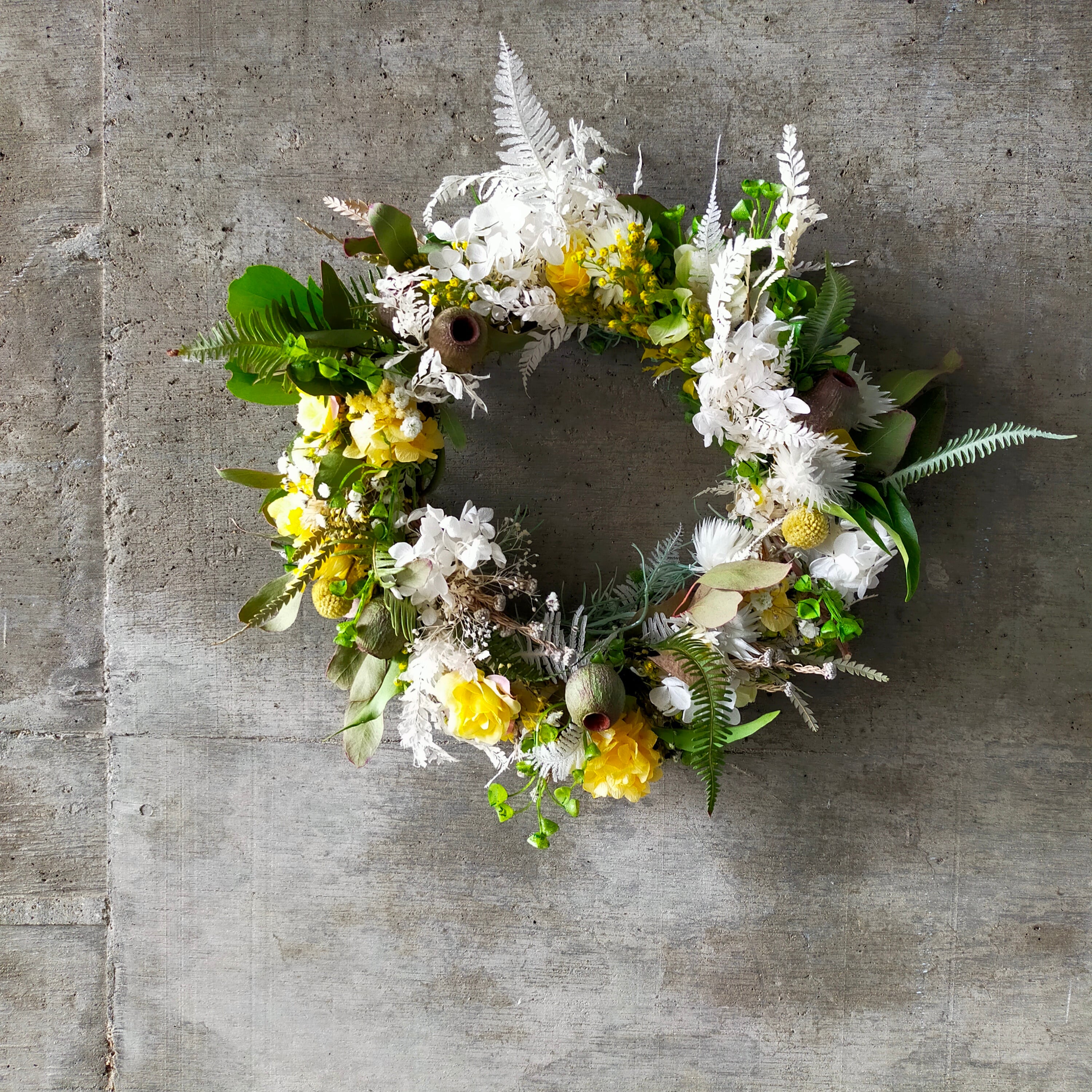 ドライフラワーリースL【dried flower wreath】