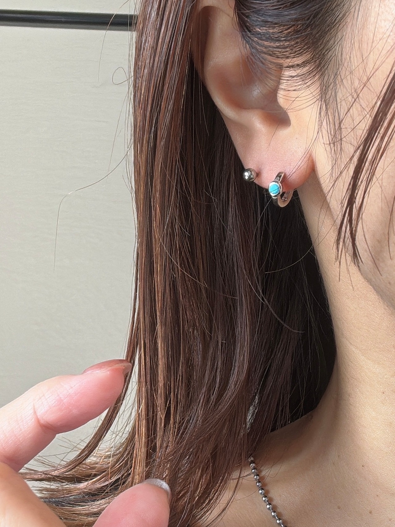 ターコイズミニピアス
