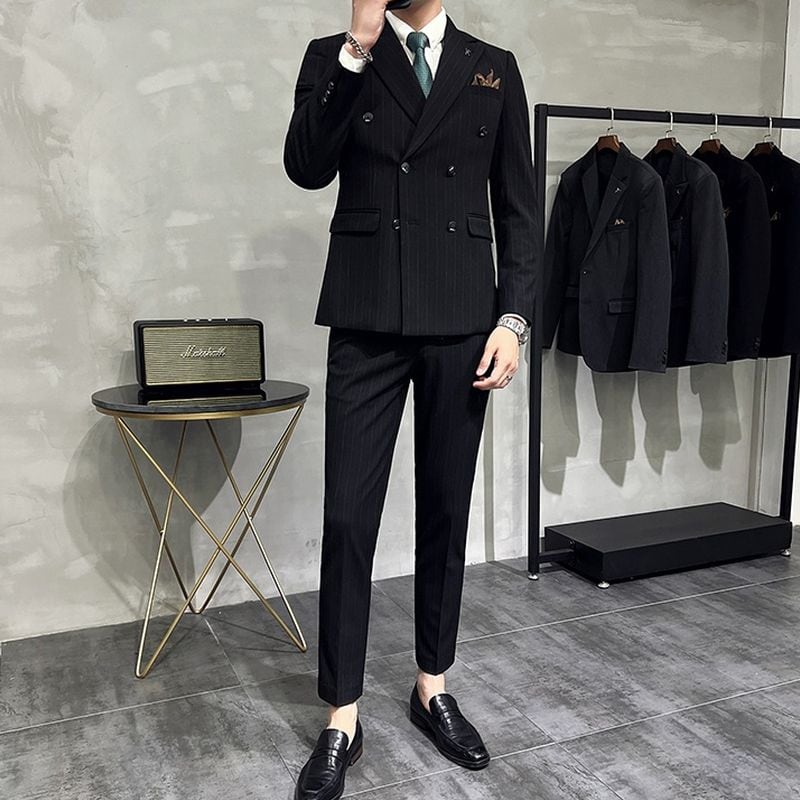 Y's archive setup ダブルブレスト ストライプ スーツ Y's archive setup ダブルブレスト ストライプ スーツ