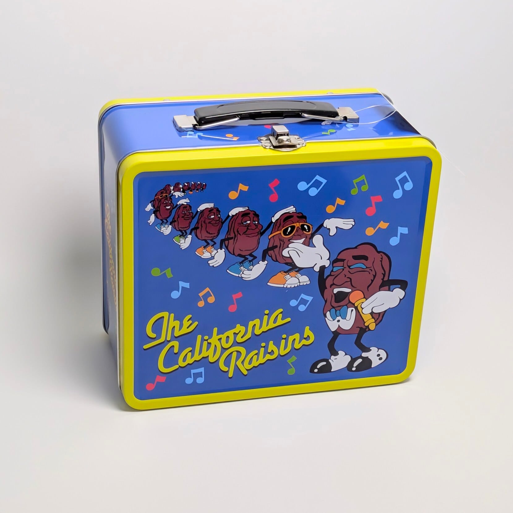 【 California Raisins（ カリフォルニアレーズン ） 】VINTAGE LUNCH BOX / ランチボックス / ブリキ缶 〚アメリカン雑貨 アメトイ〛