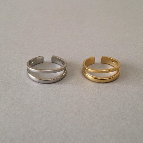 stainless double ring R032
