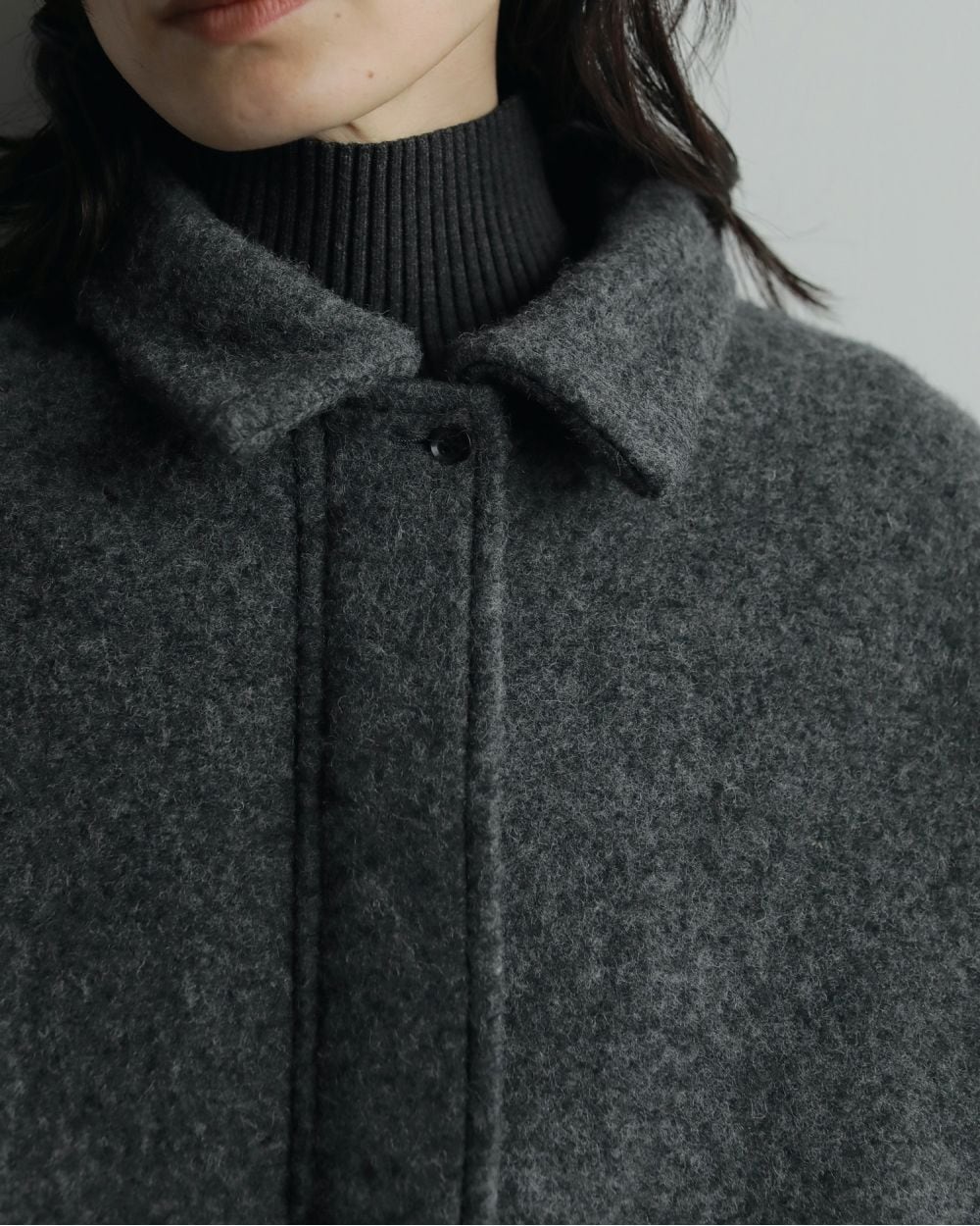 anuke アンヌーク Sliver Zip Blouzon 62520201 (C/GRY) | ANERCA & L.I.V