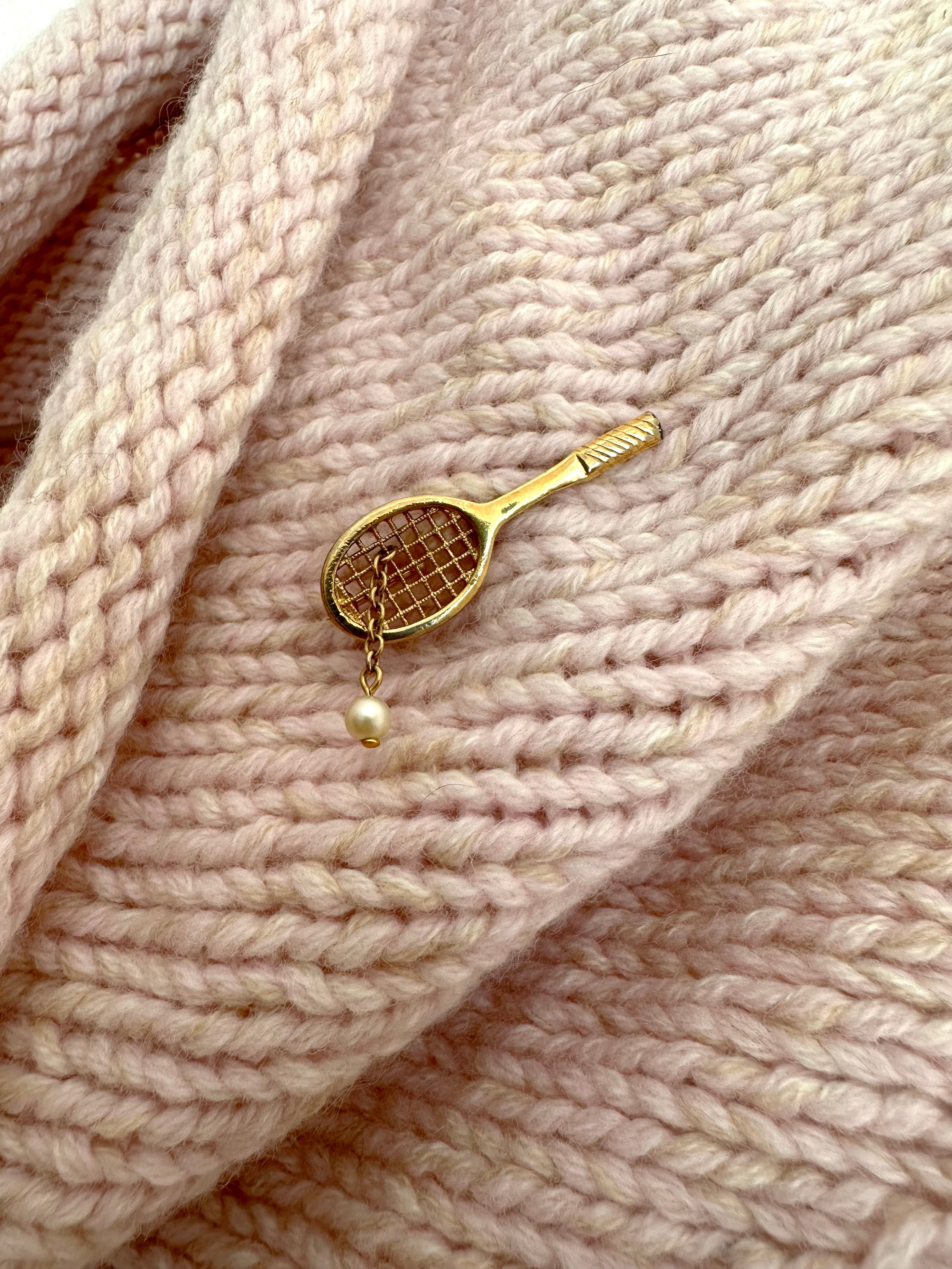 おまとめ2点　ヴィンテージ　クラスター　フリンジ　ブローチ&ラケットネックレス おまとめ2点 ヴィンテージ クラスター フリンジ ブローチ&ラケット