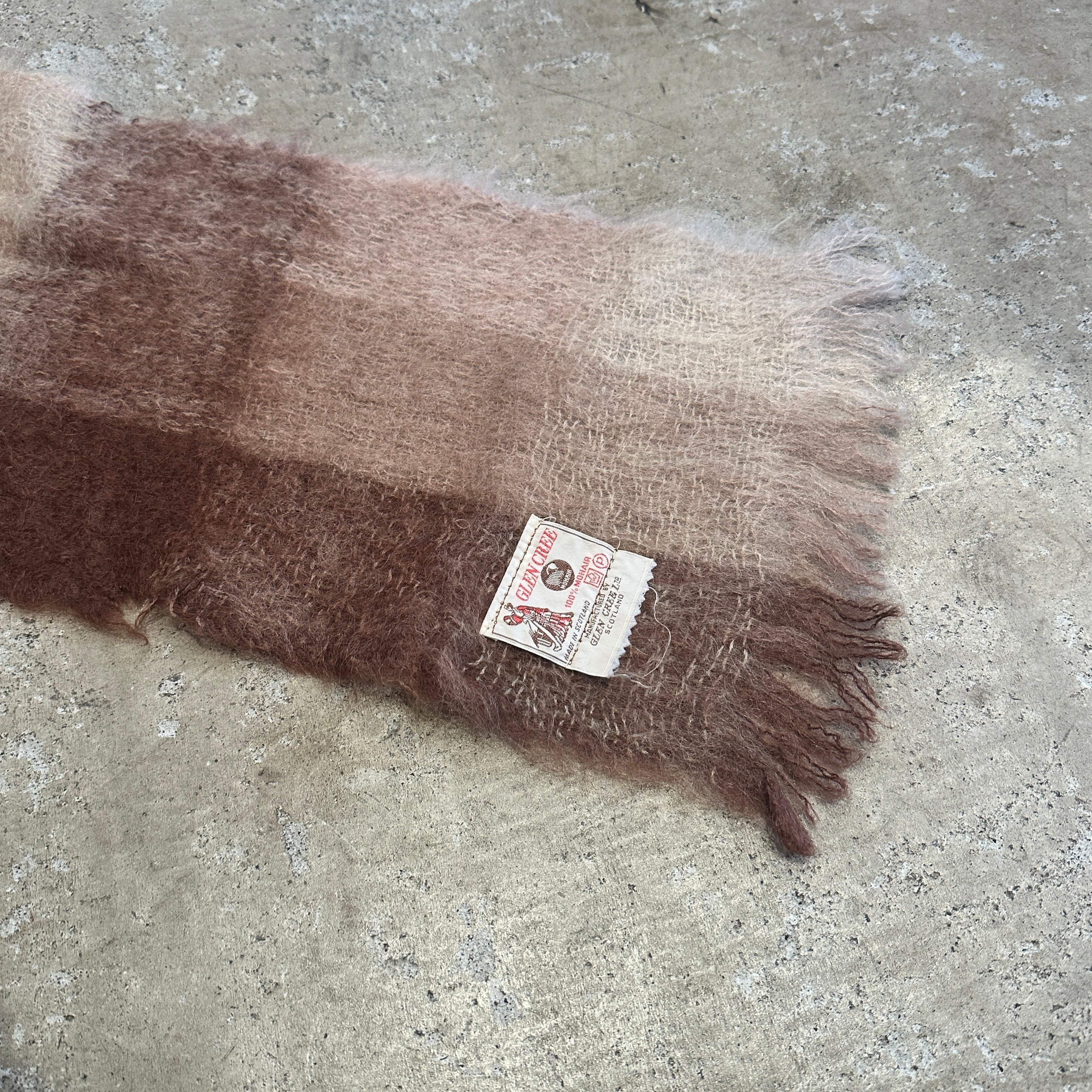 Ⓝ1970s GLEN CREE MOHAIR MUFFLER | safarionline