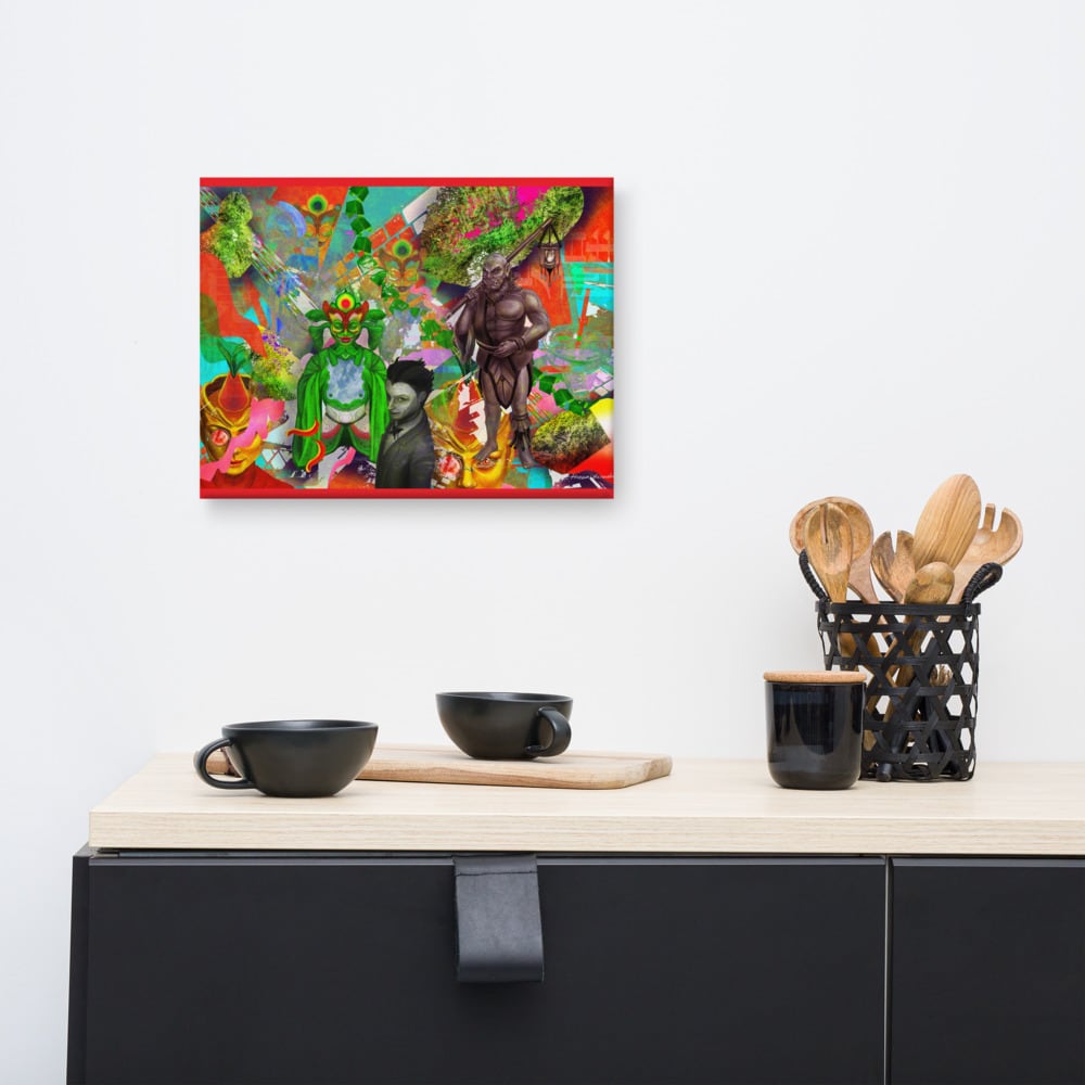 《土と珈琲》/2021年/プリントキャンバス/30.48×40.64cm/(12×16インチ)