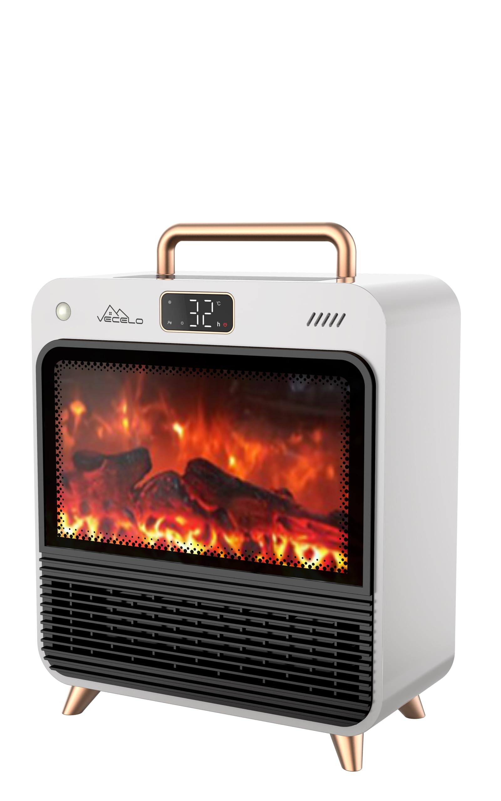 MOZUSA】2025新登場遠赤外線デスクヒーター 円筒形全方位発熱 ロール