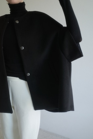 西宮先行 mou cape coat (black)
