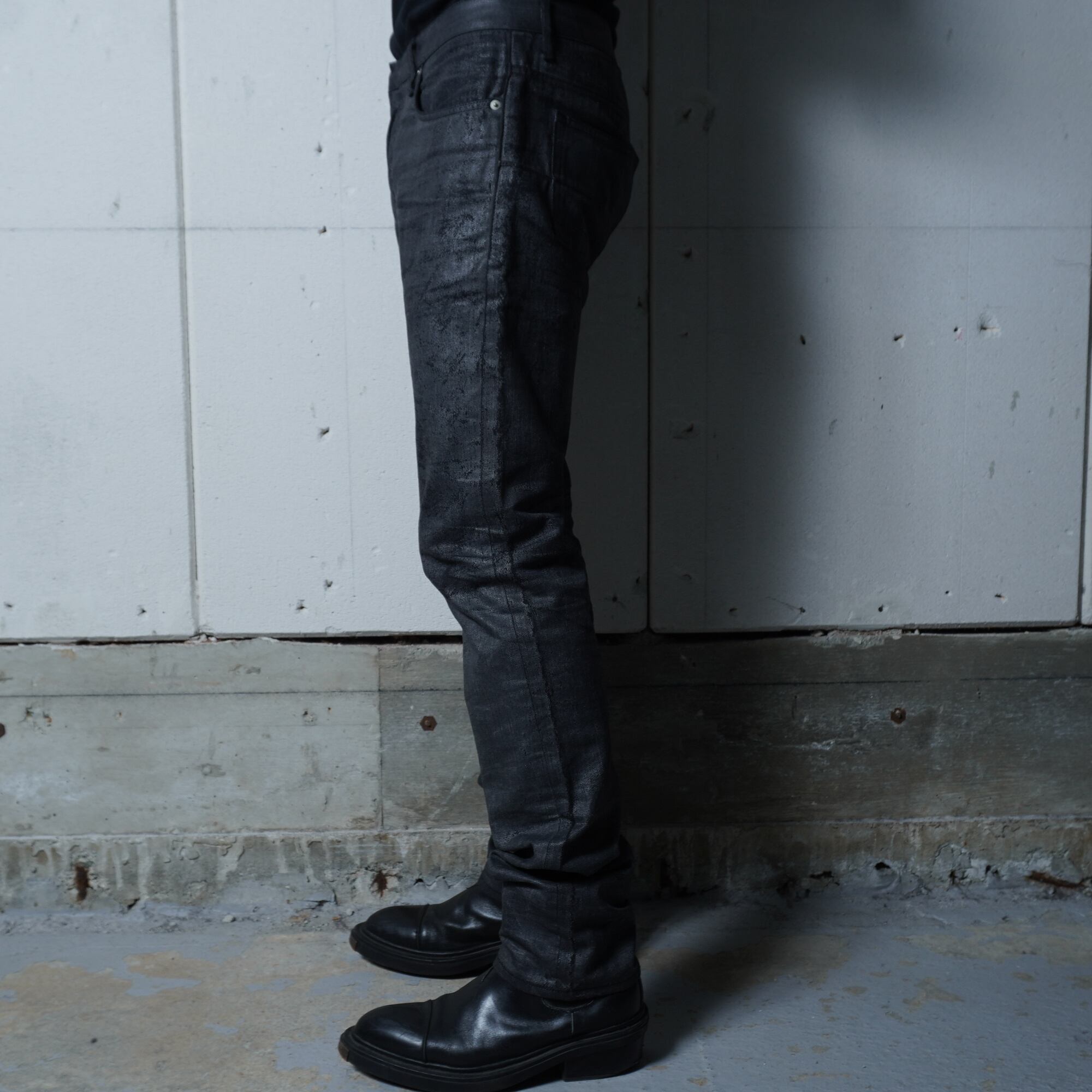 Dior Homme エディ期　スキニーデニム Dior Homme】ディオールオム エディ期 コーティングスキニーデニム