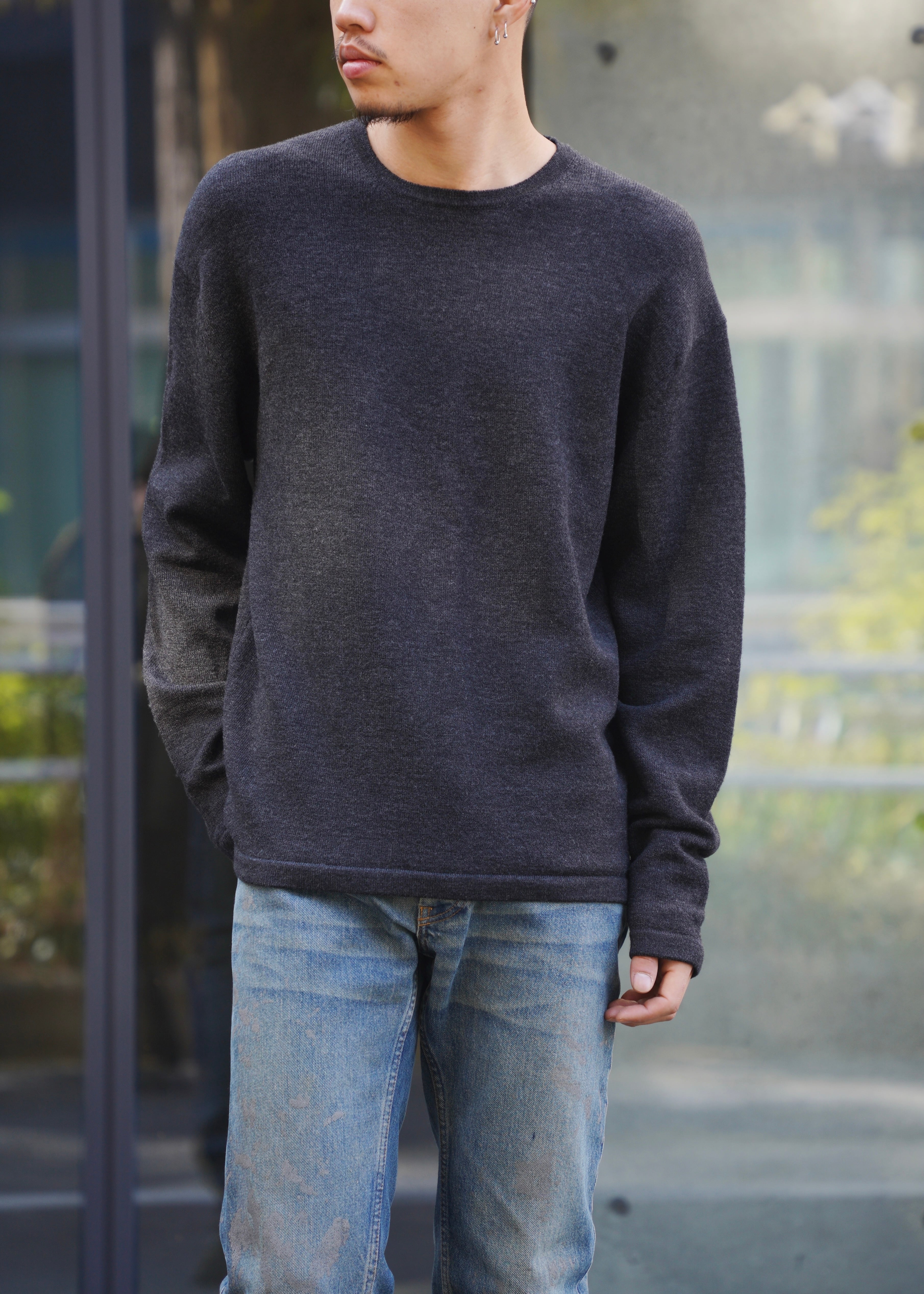 トップス Helmut lang terry polo S HELMUT LANG 98SS short sleeves border polo knit top | CETTEN