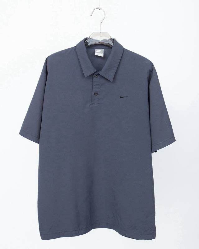 "NIKE" design shell polo shirt