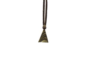 Natural triangle Pendant ＜Brass＞