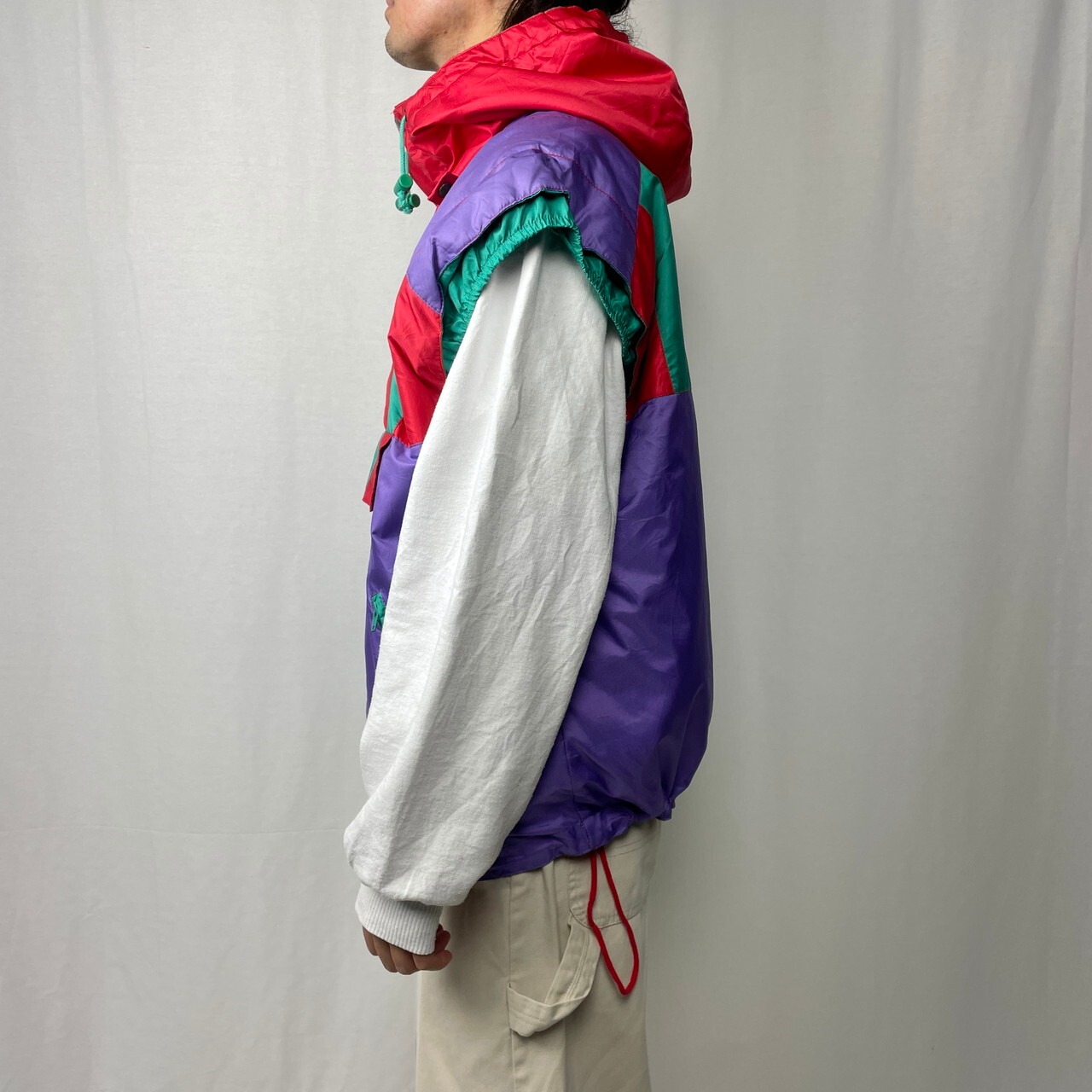 90年代 フランス製 SWALLOW NEW CONFECTION ナイロンベスト メンズXL 