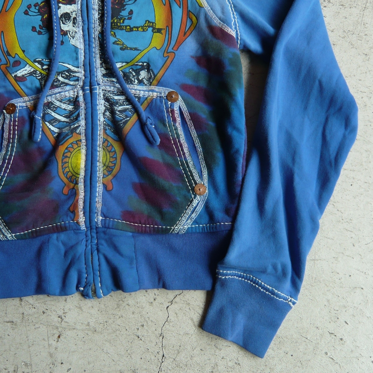 00s True Religion x Grateful Dead ジップパーカー