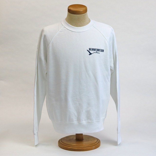 BO SPORT SURF CLUB Crew Sweat Shirt (White)