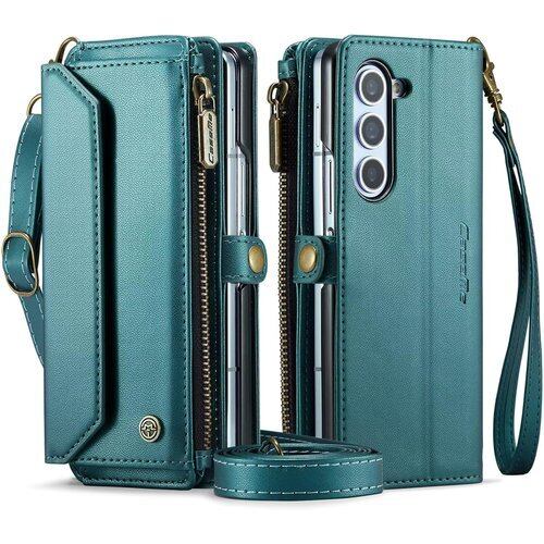 Aikutaysa Galaxy Z Fold6 用 ケース 財布型 カード収納 小銭入れ 肩掛け 首かけ 斜めかけ ショルダー カバー 手帳型 ストラップ 付き カードポケット付き 収納ポケット 横置き 耐衝撃 2740