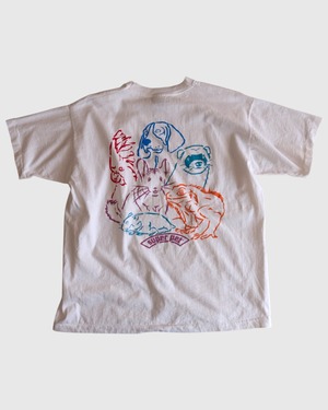 【古着】"super pet" カラフル・アニマル バックプリント T