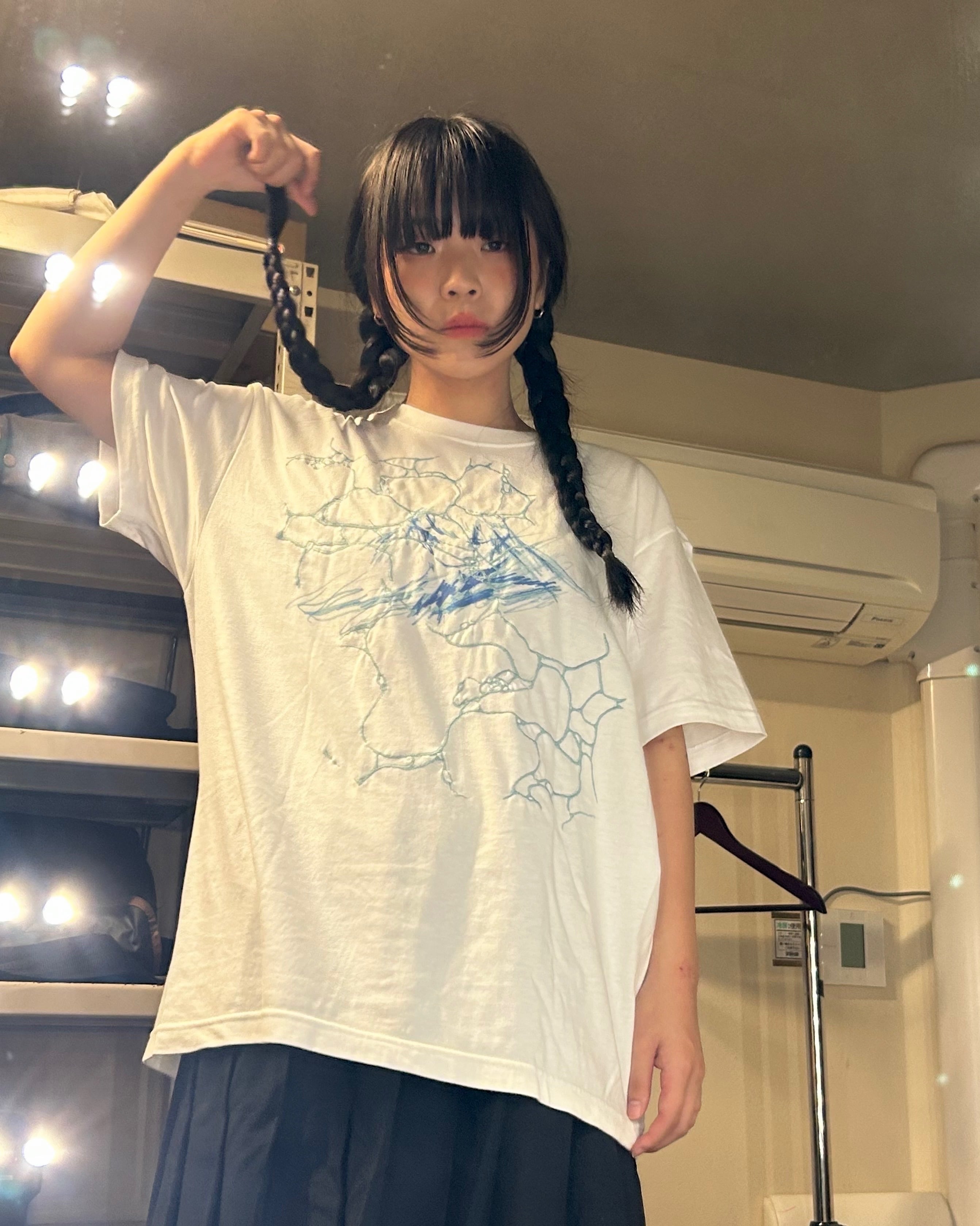 Remake,水面刺繍やさしい雷Tシャツ | 穂ノ佳 online store