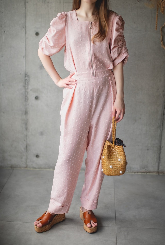 (original）雑誌STORY collaboration パフスリーブオールインワン