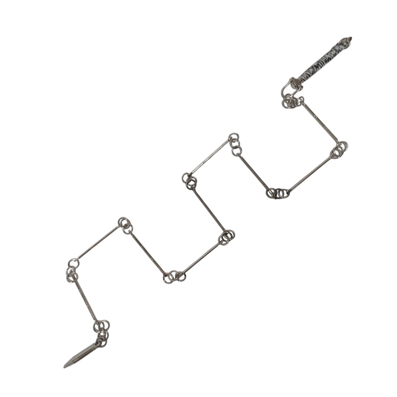 九節棍 入門者向け軽量版 鉄製 武具レプリカ 太極拳演武用