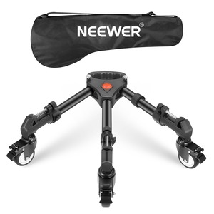 【特価処分】NEEWER 撮影写真用三脚ドリー 高耐久 最大荷重22.68kg三脚ホイール/3ゴム車輪/調節可能なレッグマウント/キャリーバッグ付き 汎用カメラビデオ/写真/照明に適用