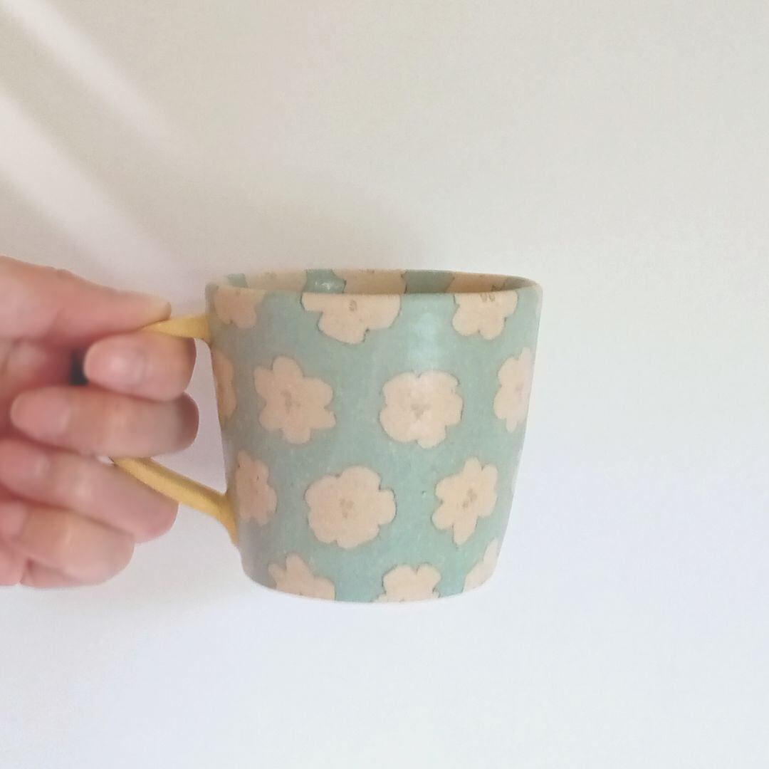 フラワーパターンマグ 田中ちあき