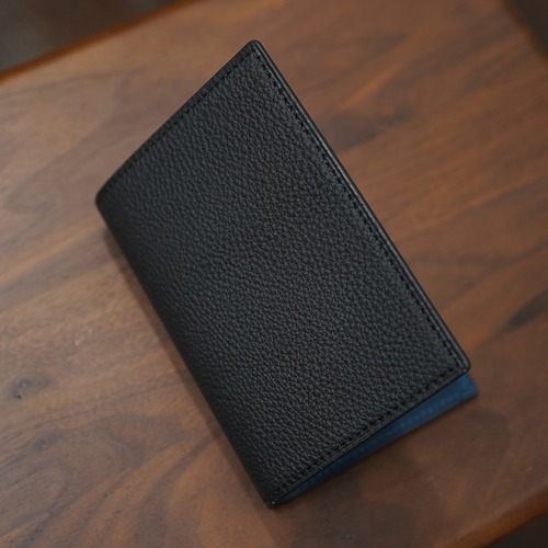 カンダミサコ　M5サイズ　システム手帳カバー　シュランケンカーフブラック