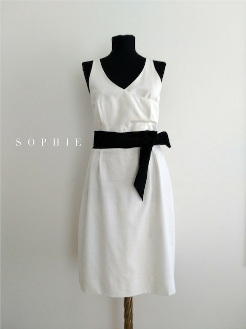 SOPHIE Linen Virgin White Dress リネンヴァージンホワイトドレス ソフィー