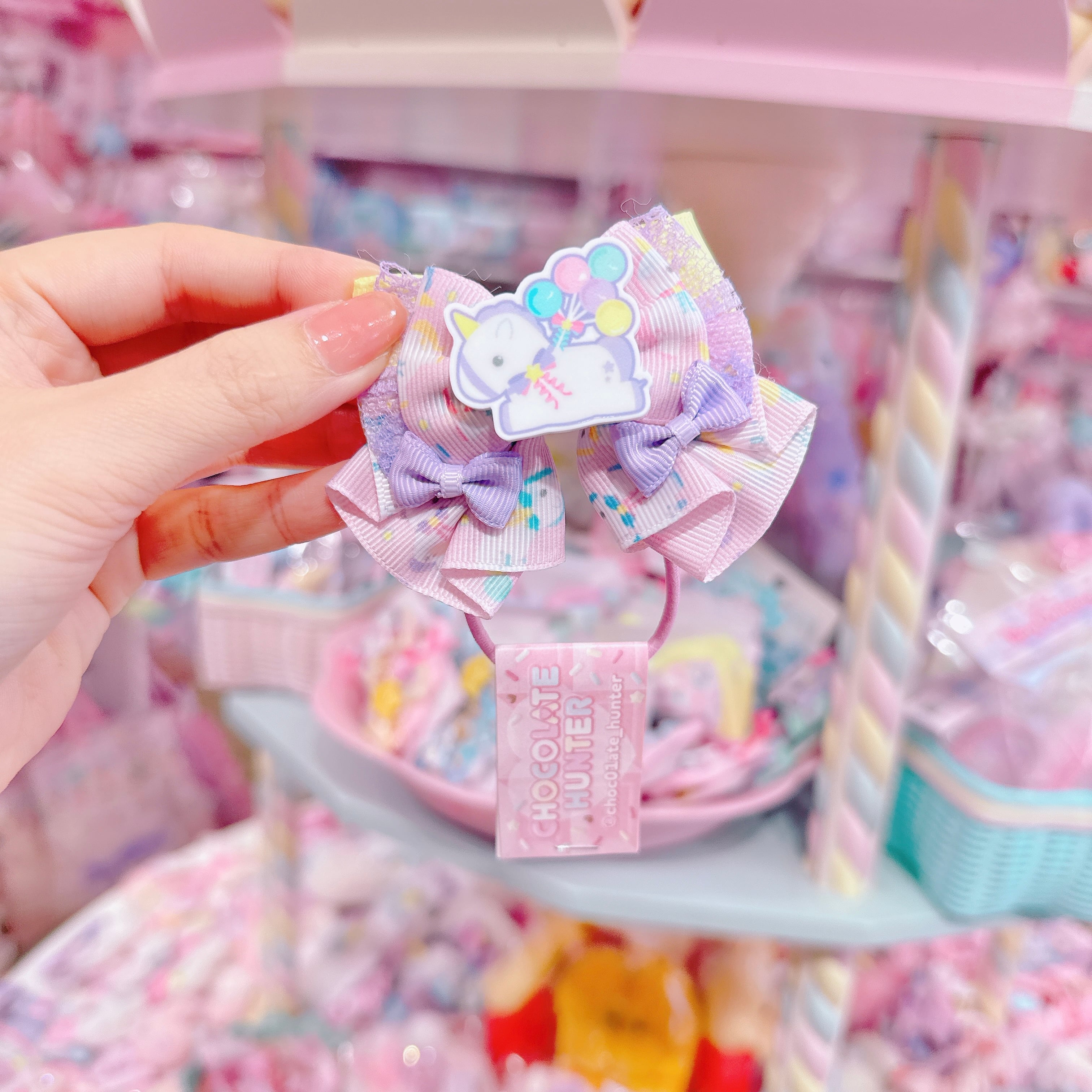 【R38】57-54ピアチューレリボンヘアゴム