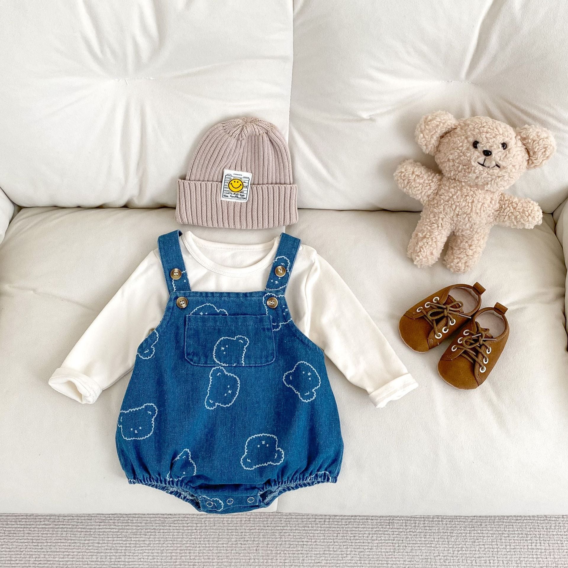 クマ様 BABY】2025新作 クマ柄デニムサロペット | Betty
