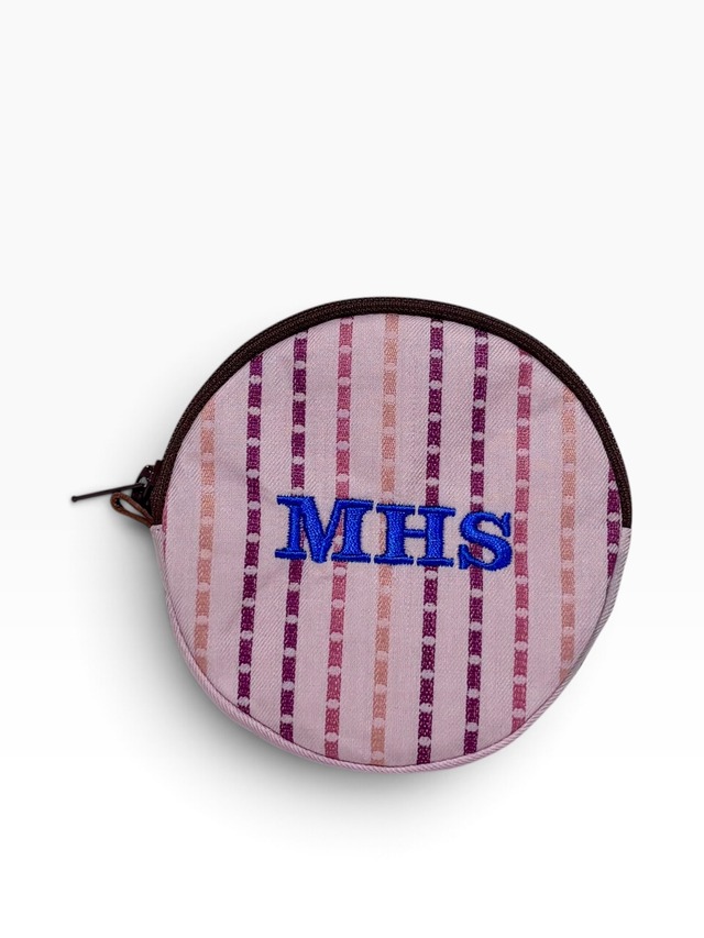 播州織　round pouch