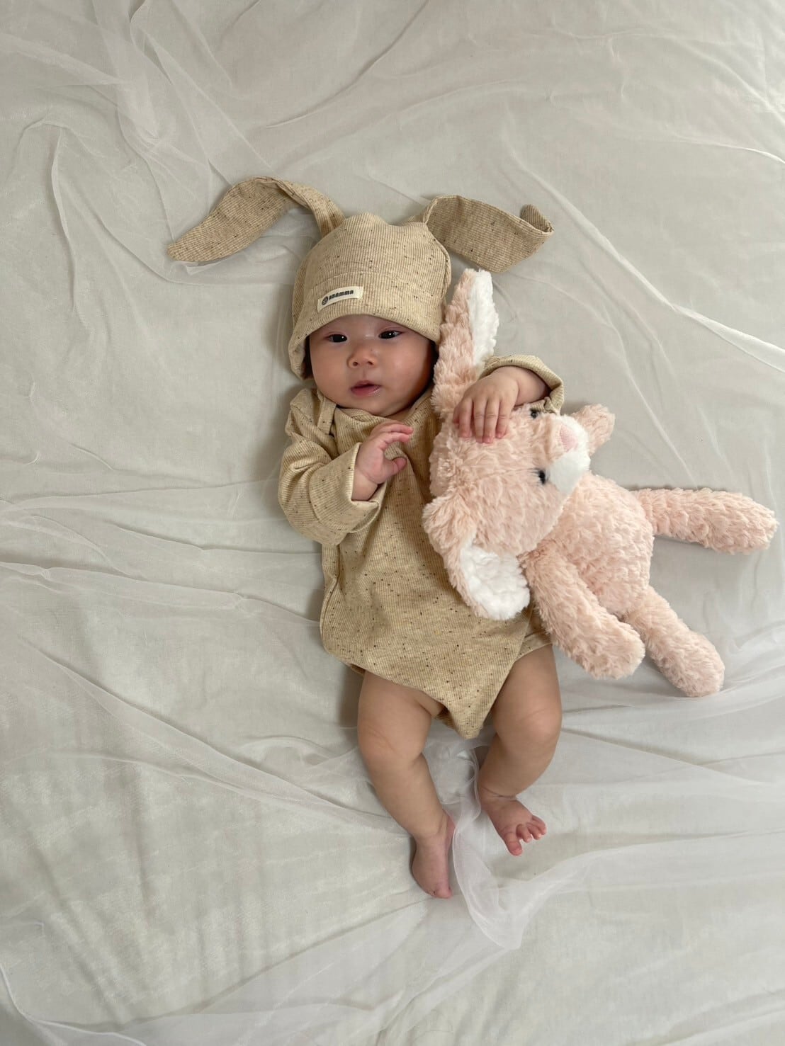 【 予約 】(66〜90サイズ)つぶつぶロンパース- blue select