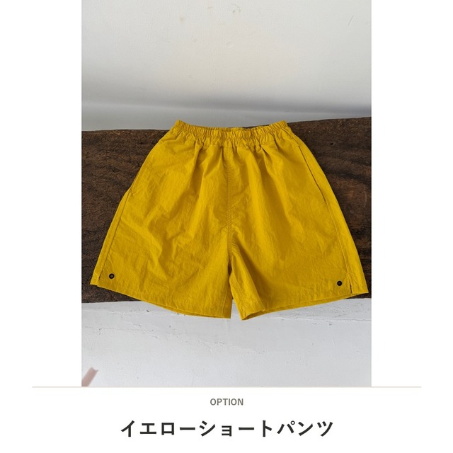 【KID】サイドリングデザインカジュアルハーフパンツ - 4