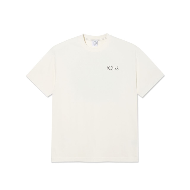 POLAR / CONTRAST TEE / FILL LOGO / IVORY/BLACK