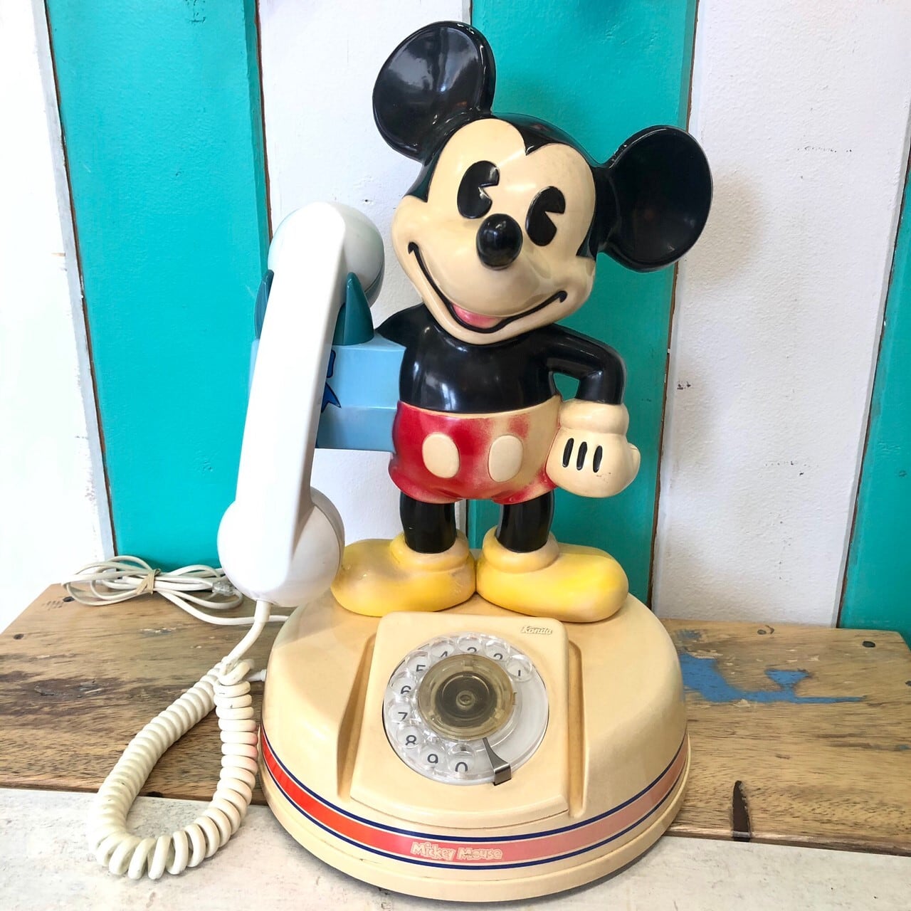 ◆送料無料!◆80s Vintage Disney Mickey Mouse Phone【ヴィンテージ ミッキーマウス テレフォン】 | THE  PUPPEZ☆e-shop　/ ザ　パペッツ松本-WEBショップ powered by BASE