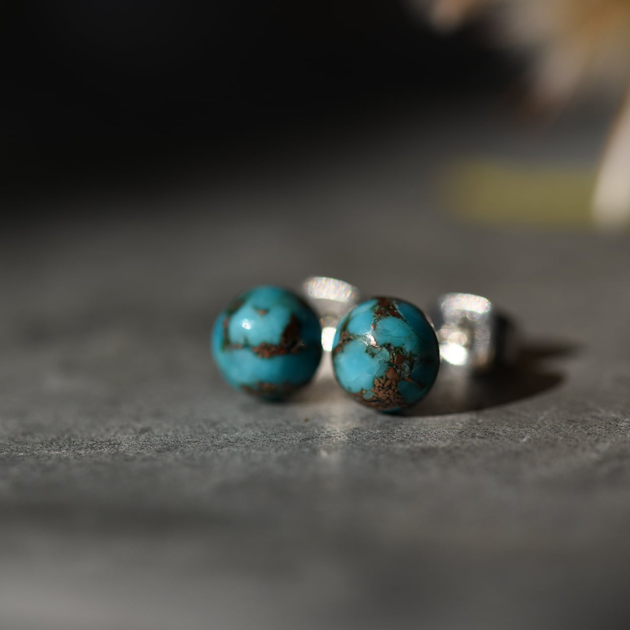 カッパーターコイズ ピアス / イヤリング (選択可能) [No.103] | Abyss