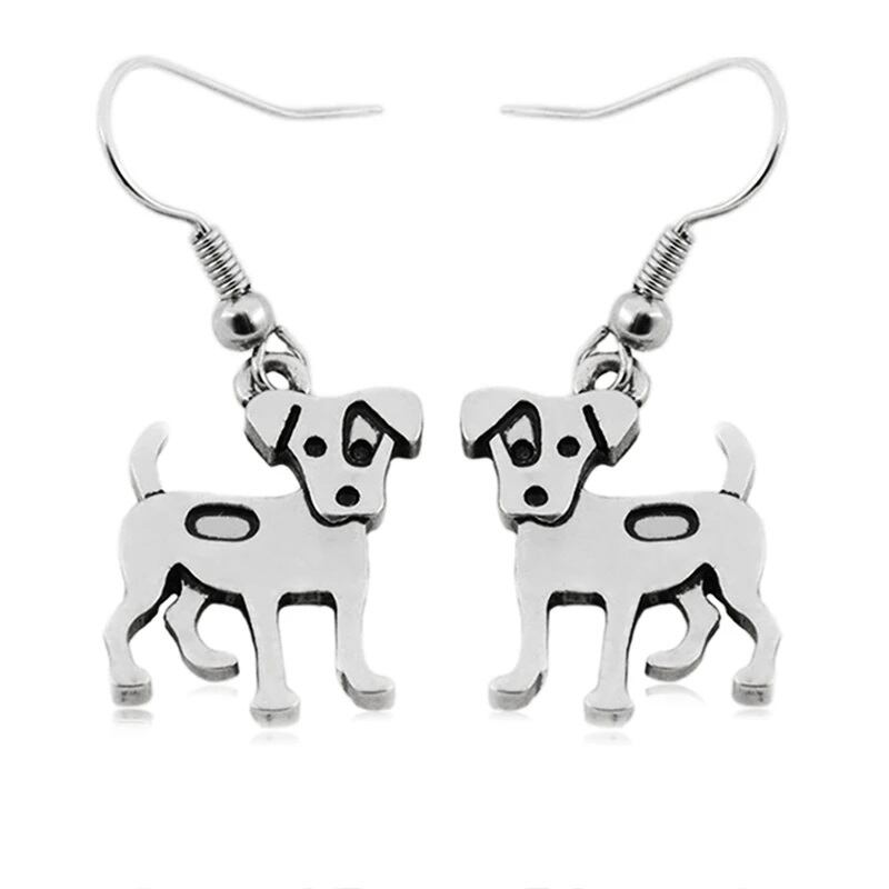 ジャックラッセルテリアピアス □ジャック・ラッセル・テリア☆ピアス♪シルバー☆犬好き・ペット愛好