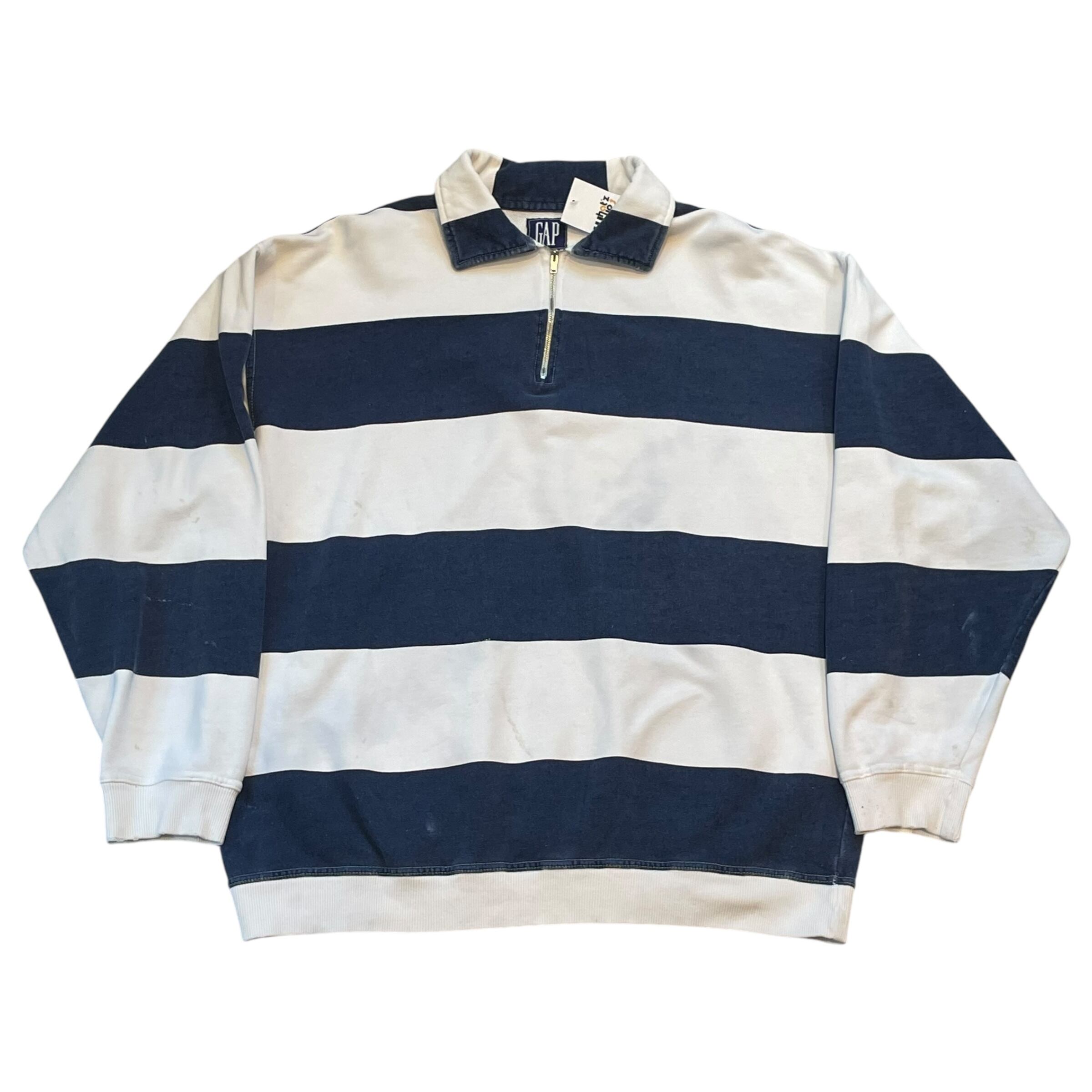 90s GAP half zip border sweat