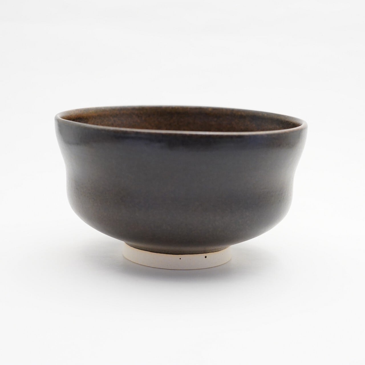 抹茶 茶碗 ブラウン グレー 西 歩希】抹茶碗 ブラウン | ろにせら ギャラリーと雑貨のお店