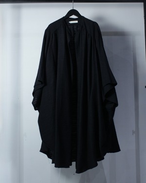 【Caka BLACK】Beautiful Drape Vintage Loose Haori Poncho