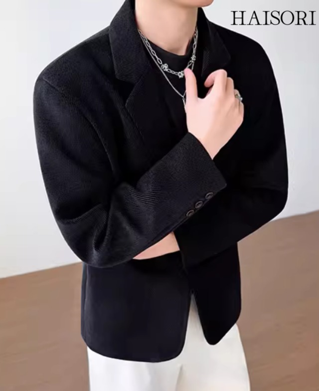 テクスチャードファブリック・ルーズテーラードジャケット