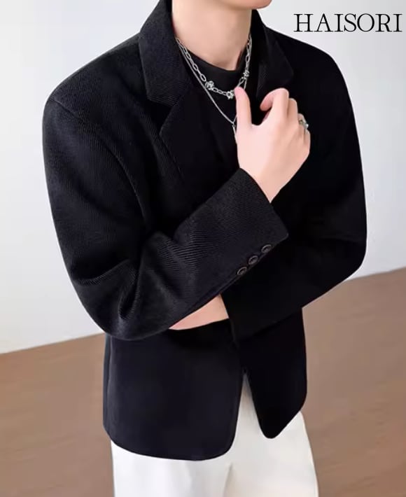 テクスチャードファブリック・ルーズテーラードジャケット