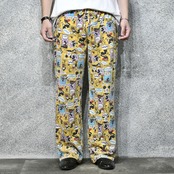 disney mickey pattern wide pajama pants