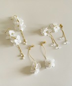 S I U R | Tu blanc wave earring / pierce
