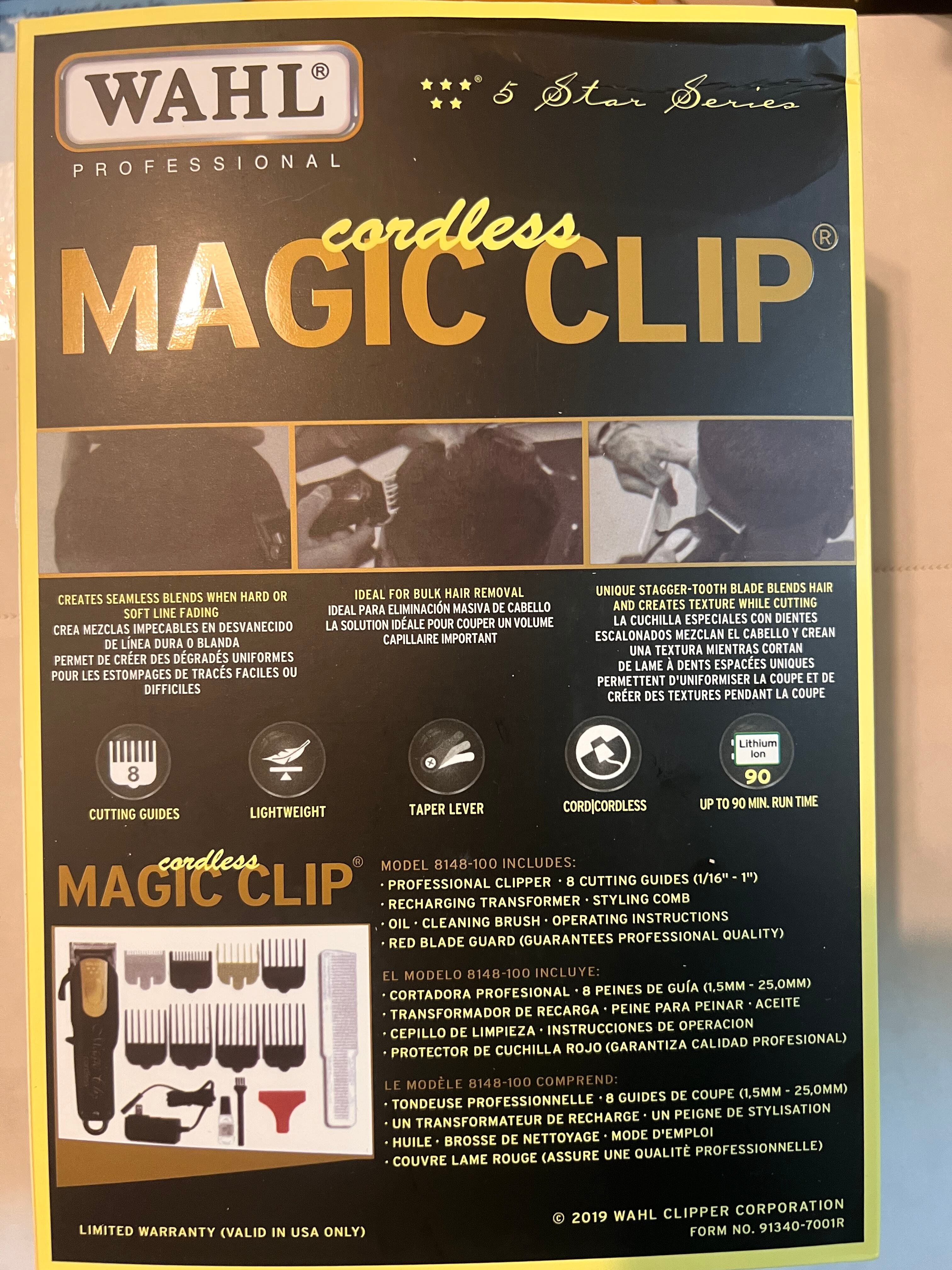 新品並行!WAHL Magicclip Limited GOLD&Black・ウォール コードレス