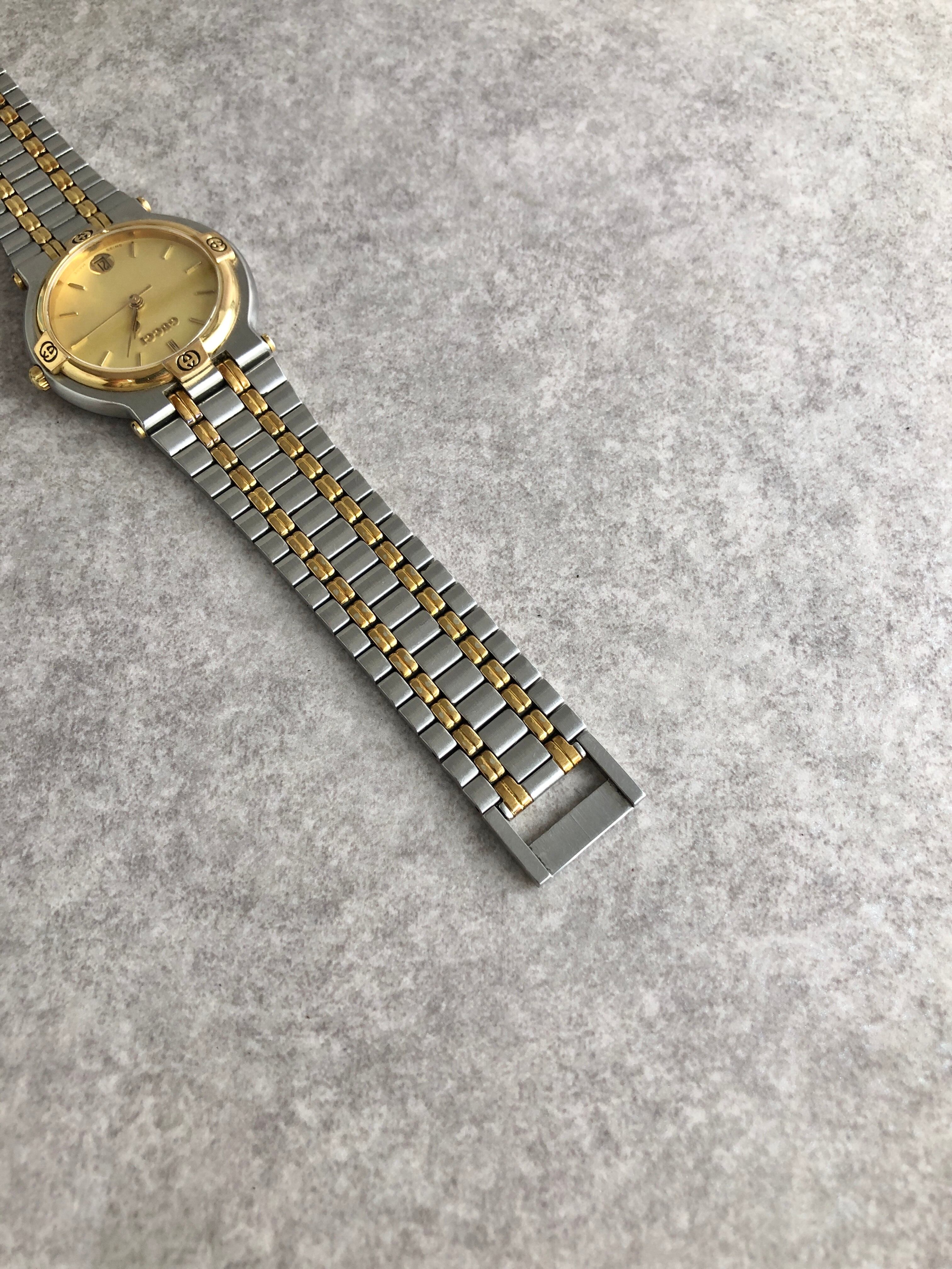 GUCCI グッチ 腕時計 シルバー ゴールド ステンレススチール